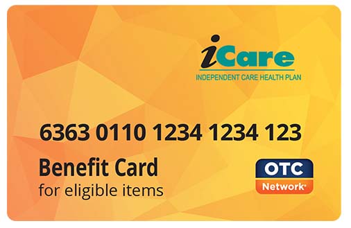 iCare Benefit card can be used to purchase OTC items, groceries AND wellness products!